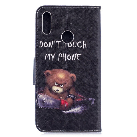 Pattern Printing PU Leather Wallet Phone Case for Huawei Y7 (2019)