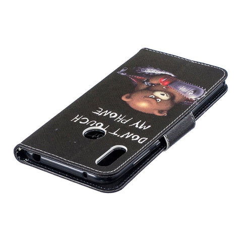 Pattern Printing PU Leather Wallet Phone Case for Huawei Y7 (2019)