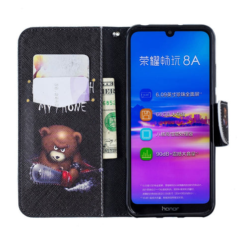 Pattern Printing PU Leather Flip Cover for Huawei Honor 8A