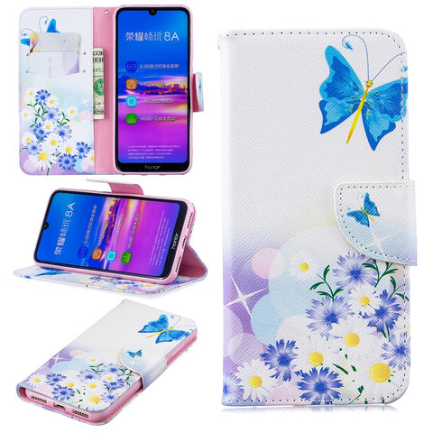 Pattern Printing PU Leather Flip Cover for Huawei Honor 8A