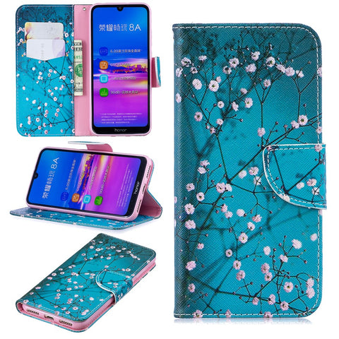 Pattern Printing PU Leather Flip Cover for Huawei Honor 8A
