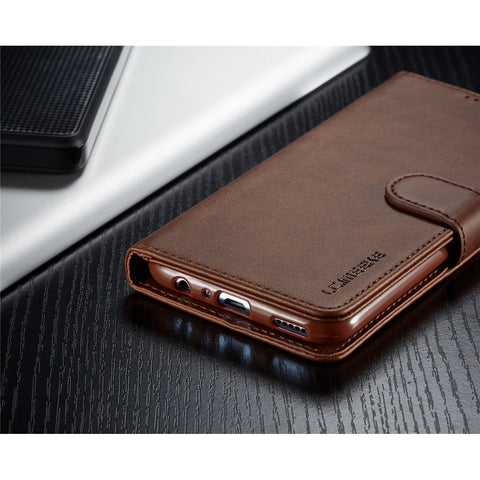 LC.IMEEKE Wallet Leather Stand Case for Huawei P Smart (2019) / Honor 10 Lite