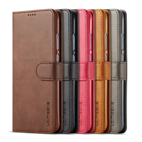 LC.IMEEKE Wallet Leather Stand Case for Huawei P Smart (2019) / Honor 10 Lite