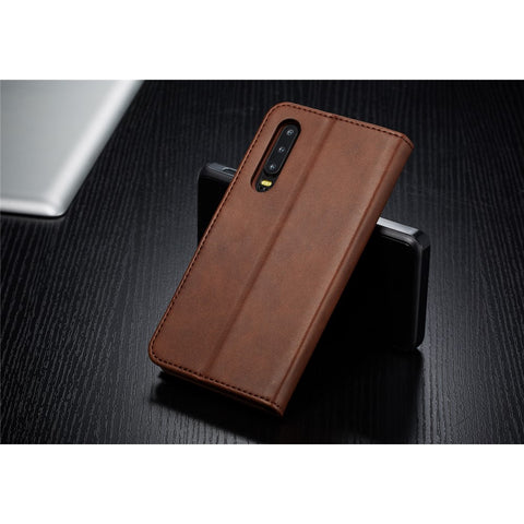 LC.IMEEKE Leather Wallet Stand Case for Huawei P30