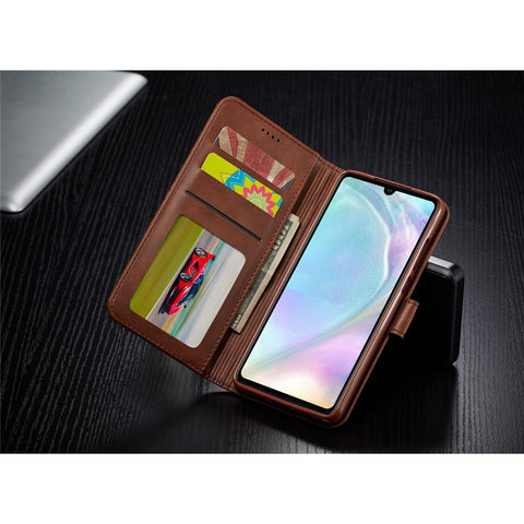 LC.IMEEKE Leather Wallet Stand Case for Huawei P30
