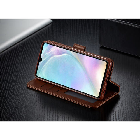 LC.IMEEKE Leather Wallet Stand Case for Huawei P30