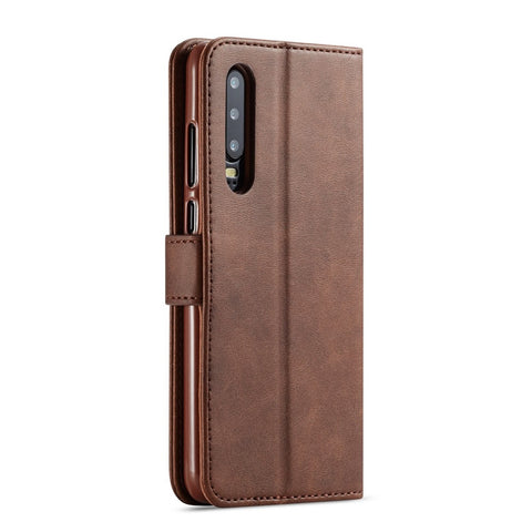 LC.IMEEKE Leather Wallet Stand Case for Huawei P30