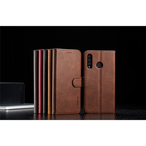 LC.IMEEKE Wallet Leather Stand Case for Huawei P30 Lite
