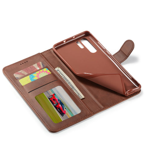 LC.IMEEKE Wallet Leather Stand Case for Huawei P30 Pro Cell Phone Accessory Textured PU Leather Case