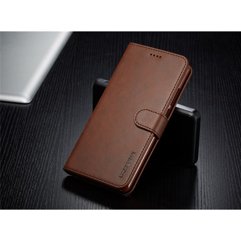 LC.IMEEKE Wallet Leather Stand Case for Huawei P30 Pro Cell Phone Accessory Textured PU Leather Case