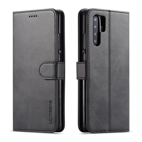 LC.IMEEKE Wallet Leather Stand Case for Huawei P30 Pro Cell Phone Accessory Textured PU Leather Case