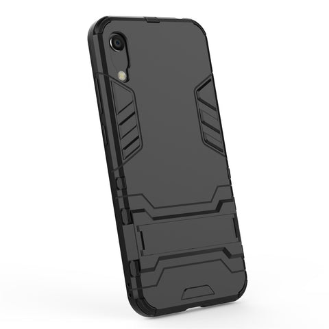 Plastic + TPU Hybrid Case with Kickstand for Huawei Y6 (2019, without Fingerprint Sensor) / Y6 Pro (2019)