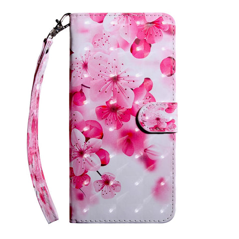 Pattern Printing [Light Spot Decor] Leather Wallet Case for Huawei Y7 (2019)