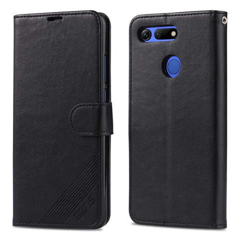 AZNS PU Leather Wallet Stand Mobile Phone Case for Huawei Honor View 20/V20