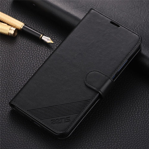 AZNS PU Leather Wallet Stand Mobile Phone Case for Huawei Honor View 20/V20