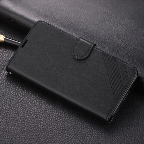 AZNS PU Leather Wallet Stand Mobile Phone Case for Huawei Honor View 20/V20