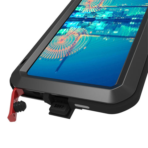 LOVE MEI Metal + Silicone Shockproof Anti-fall Dust-proof Case with Temepered Glass Film for Huawei P30