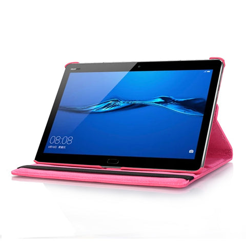 Litchi Skin Leather Tablet Cover Case with Rotating Stand for Huawei MediaPad M5 lite 10/C5 10