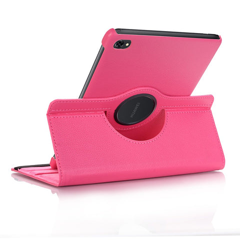 Litchi Skin Leather Tablet Cover Case with Rotating Stand for Huawei MediaPad M5 lite 10/C5 10