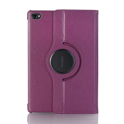 Litchi Skin Leather Tablet Cover Case with Rotating Stand for Huawei MediaPad M5 lite 10/C5 10