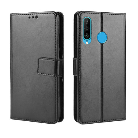 Crazy Horse Leather Stand Wallet Case for Huawei Honor 20i