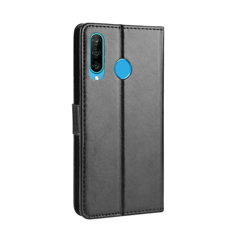Crazy Horse Leather Stand Wallet Case for Huawei Honor 20i