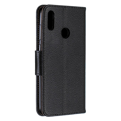 Litchi Skin PU Leather Stand Mobile Cover for Huawei Y7 (2019) / Y7 Prime (2019)