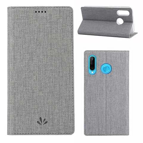 VILI DMX Cross Texture Leather Stand Case for Huawei P30 Lite New Edition/P30 Lite/nova 4e