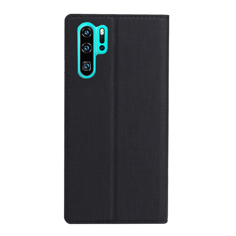VILI DMX Cross Texture View Window Leather Flip Phone Cover with Card Slot for Huawei P30 Pro