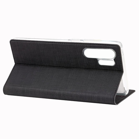 VILI DMX Cross Texture View Window Leather Flip Phone Cover with Card Slot for Huawei P30 Pro