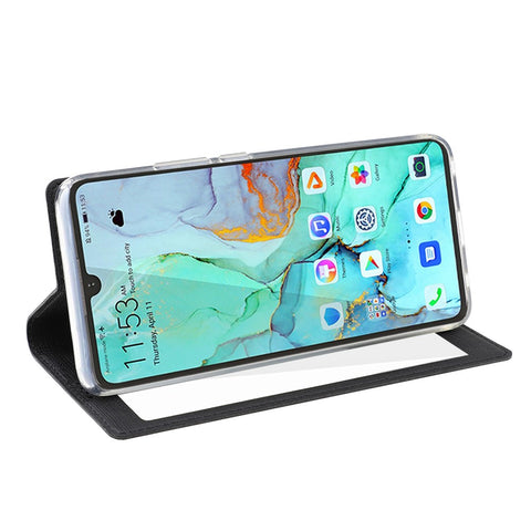 VILI DMX Folding Stand View Window Leather Phone Cover Case for Huawei P30