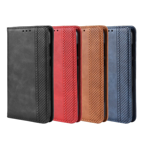 Auto-absorbed Vintage Style PU Leather Wallet Case for Huawei Honor 8S / Y5 (2019)