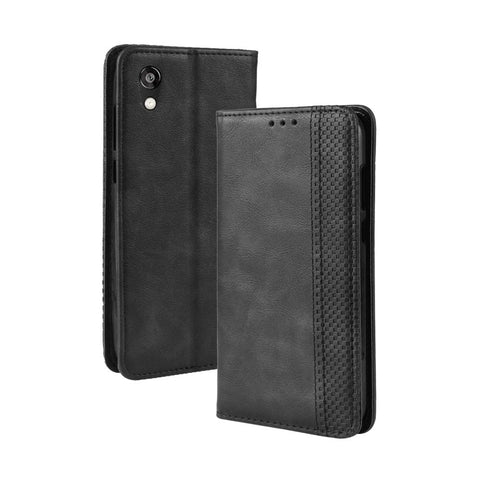Auto-absorbed Vintage Style PU Leather Wallet Case for Huawei Honor 8S / Y5 (2019)