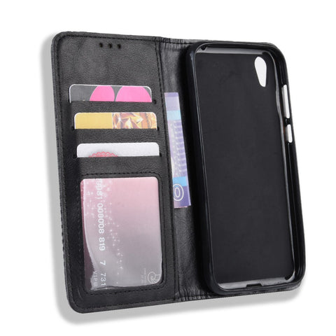 Auto-absorbed Vintage Style PU Leather Wallet Case for Huawei Honor 8S / Y5 (2019)