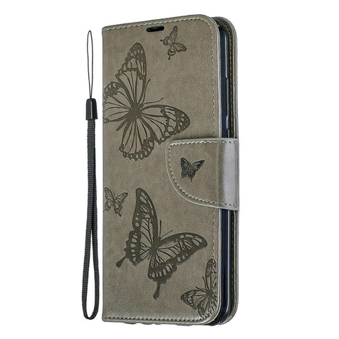 For Huawei P Smart (2019) / Honor 10 Lite PU Leather Imprint Butterflies Phone Case