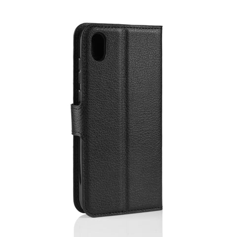 Litchi Skin PU Leather Magnetic Wallet Stand Case for Huawei Y5 (2019) / 8S