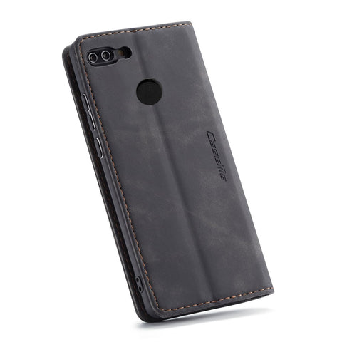 CASEME 013 Series Auto-absorbed PU Leather Wallet Stand Case for Huawei P Smart (2017) / Enjoy 7S