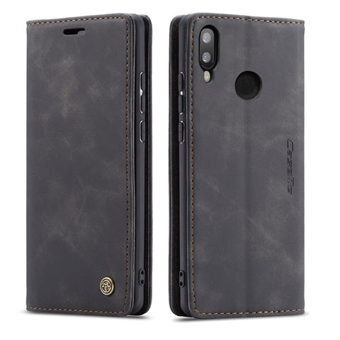 CASEME 013 Series Auto-absorbed PU Leather Wallet Stand Case for Huawei P Smart (2019) / Nova Lite 3 (Japan)