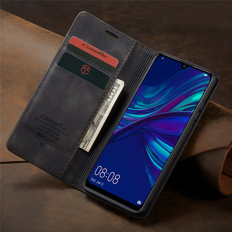 CASEME 013 Series Auto-absorbed PU Leather Wallet Stand Case for Huawei P Smart (2019) / Nova Lite 3 (Japan)