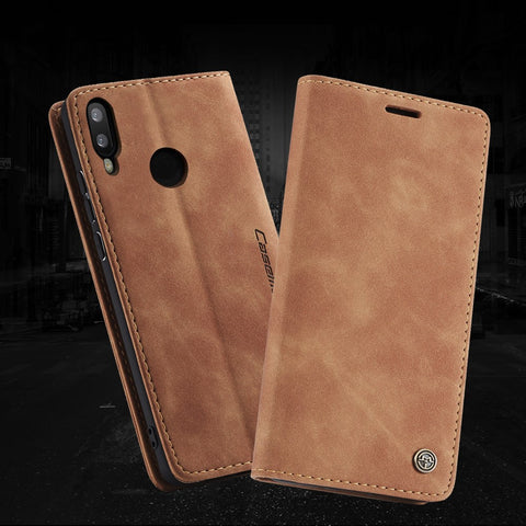 CASEME 013 Series Auto-absorbed PU Leather Wallet Stand Case for Huawei P Smart (2019) / Nova Lite 3 (Japan)