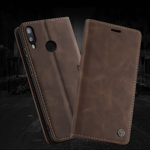 CASEME 013 Series Auto-absorbed PU Leather Wallet Stand Case for Huawei P Smart (2019) / Nova Lite 3 (Japan)