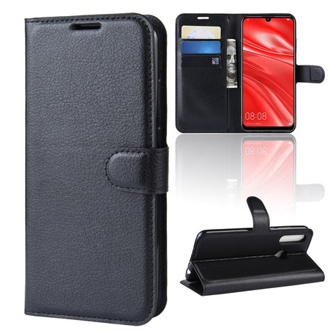 Litchi Skin Wallet Leather Stand Case for Huawei P Smart Plus 2019 / Enjoy 9s /  Maimang 8