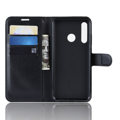 Litchi Skin Wallet Leather Stand Case for Huawei P Smart Plus 2019 / Enjoy 9s /  Maimang 8