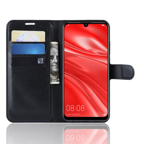 Litchi Skin Wallet Leather Stand Case for Huawei P Smart Plus 2019 / Enjoy 9s /  Maimang 8