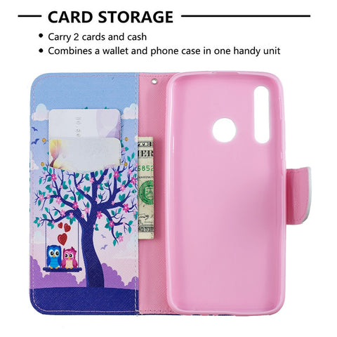 Pattern Printing Leather Wallet Case for Huawei P Smart Plus 2019 / Enjoy 9s/ Maimang 8 / Honor 10i