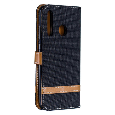 Assorted Color Jeans Cloth Wallet Stand Leather Case for Huawei P Smart Plus 2019 / Enjoy 9s / Honor 10i
