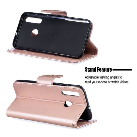 Imprint Butterfly Leather Wallet Case for Huawei P Smart Plus 2019 / Enjoy 9s/ Maimang 8 / Honor 10i