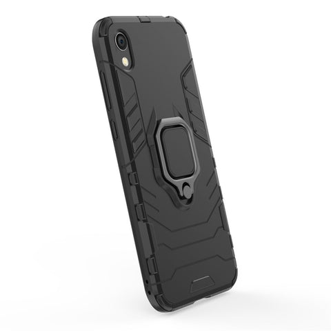 Cool Guard Ring Holder Kickstand PC TPU Hybrid Case for Huawei Honor 8S / Y5 (2019)