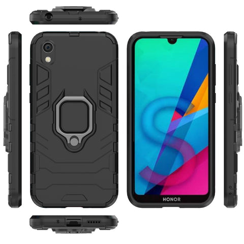 Cool Guard Ring Holder Kickstand PC TPU Hybrid Case for Huawei Honor 8S / Y5 (2019)