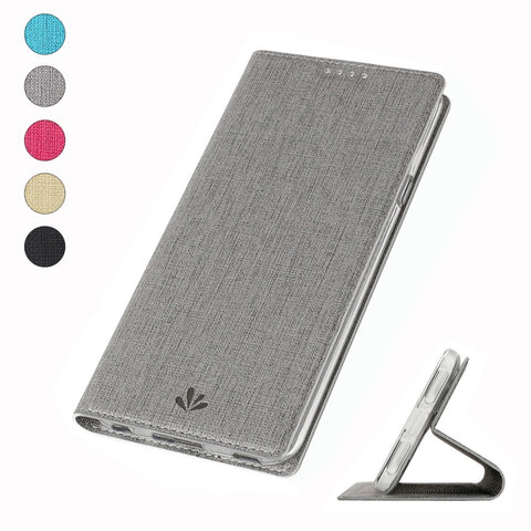 VILI DMX Cross Texture Leather Card Holder Phone Cover for Huawei Y7 (2019)/Y7 Prime(2019)